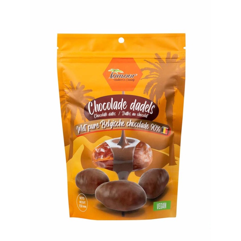 Dattes Au Chocolat Noir 150g Tomoor