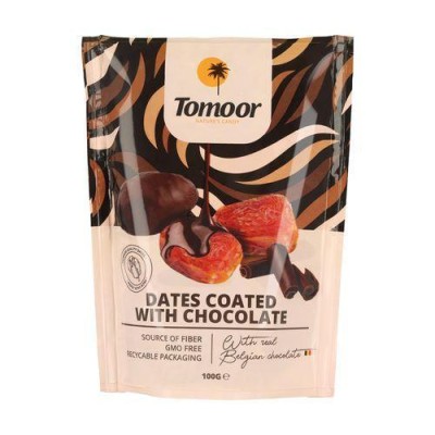 Dattes au chocolat noir 100g - Tomoor